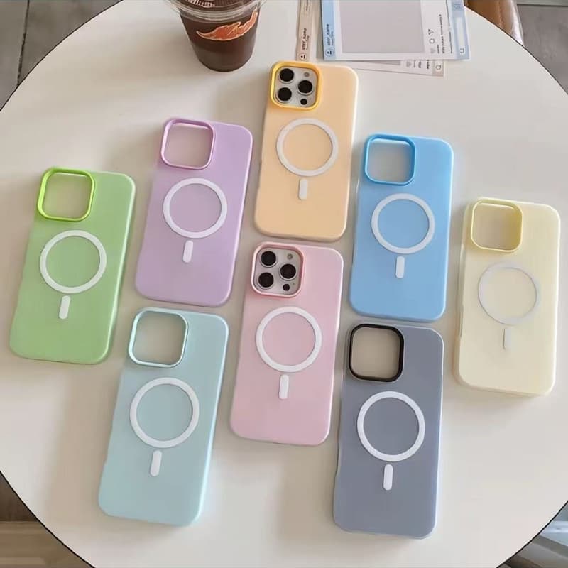Capinha Capa Celular para iPhone XS 11 12 13 14 15 16 17 Promax Capinha Magnética com Várias Cores Disponíveis