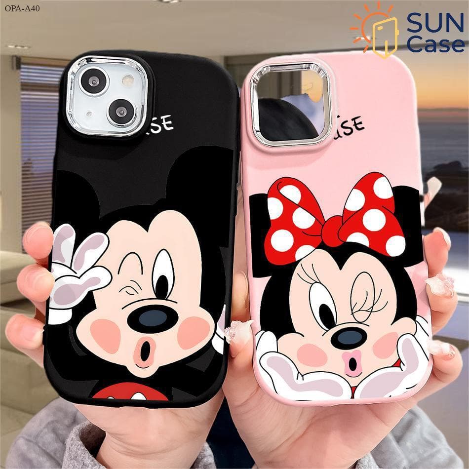 Capinha Para OPPO A40 A60 4G 5G Open Lens Capa De Celular Macia Silicone Normal Telephone Preta Rosa Case 0196 PD
