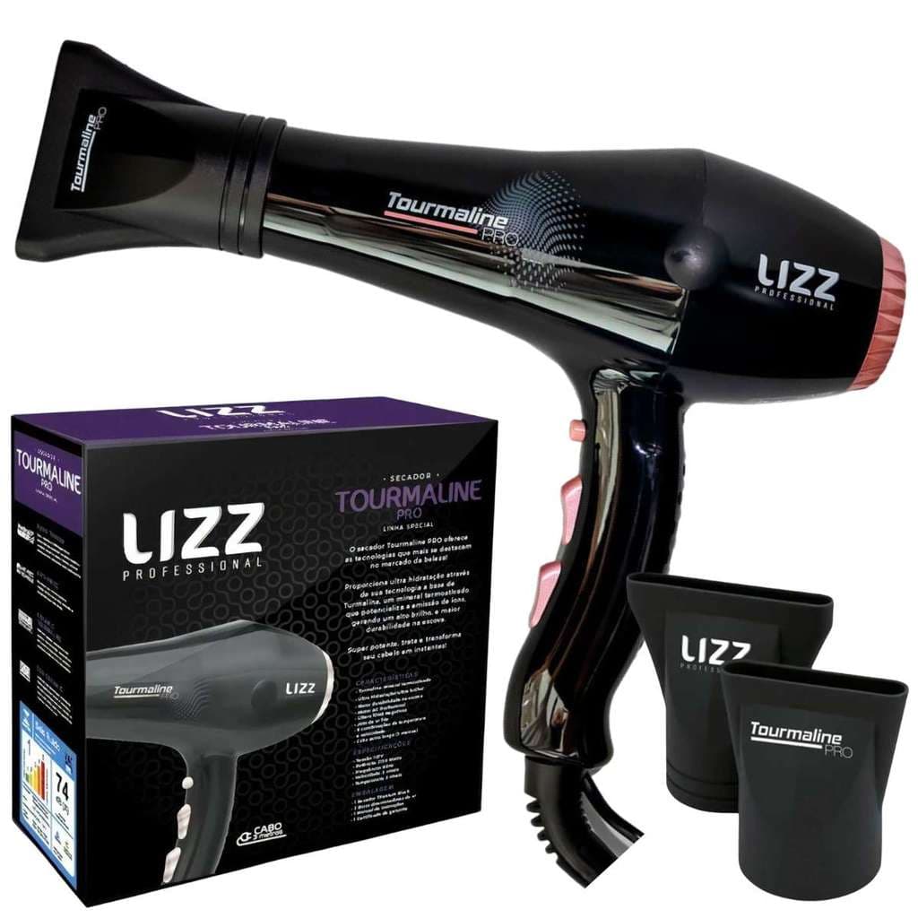 Secador Profissional Cabelo 2400W Tourmaline Pro 220V Íons Antifrizz Salão