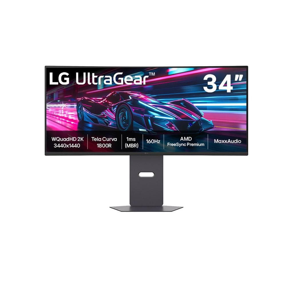 Monitor Gamer LG UltraGear™ Curvo 34G600A-B 34" QuadHD 2K, UltraWide 1800R, 160Hz