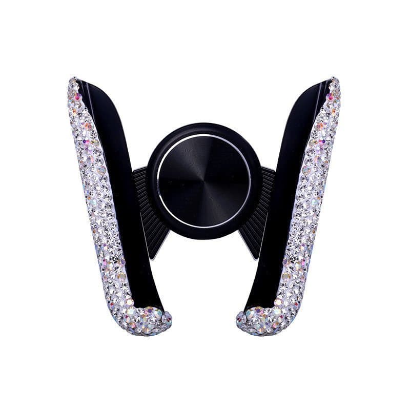 Suporte de celular para carro tipo V, suporte de navegação para carro, suporte de fixação para veículo, clipe para saída