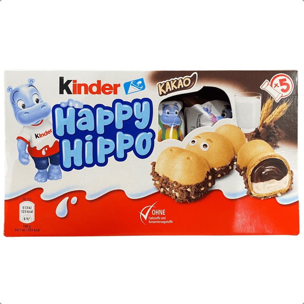 Kinder Happy Hippo Cacau 5un 103,5g Importado