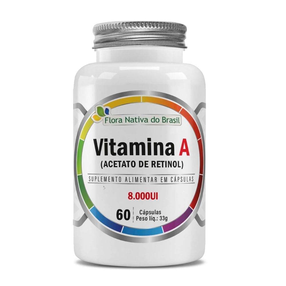 Suplemento Alimentar de Vitamina A 60 Caps Flora Nativa