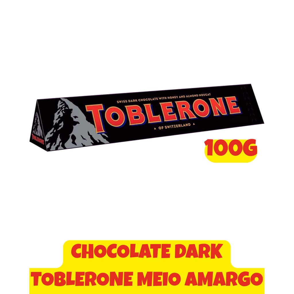 CHOCOLATE DARK TOBLERONE MEIO AMARGO 100G IMPORTADO SUIÇA