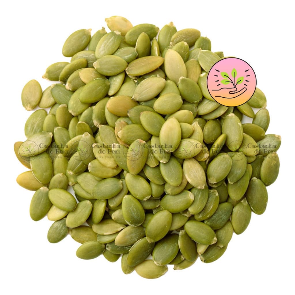 Semente de Abóbora Premium 1000 Unidades Crua Sem Casca | Snack Saudável | Para Saladas, Granola e Receitas