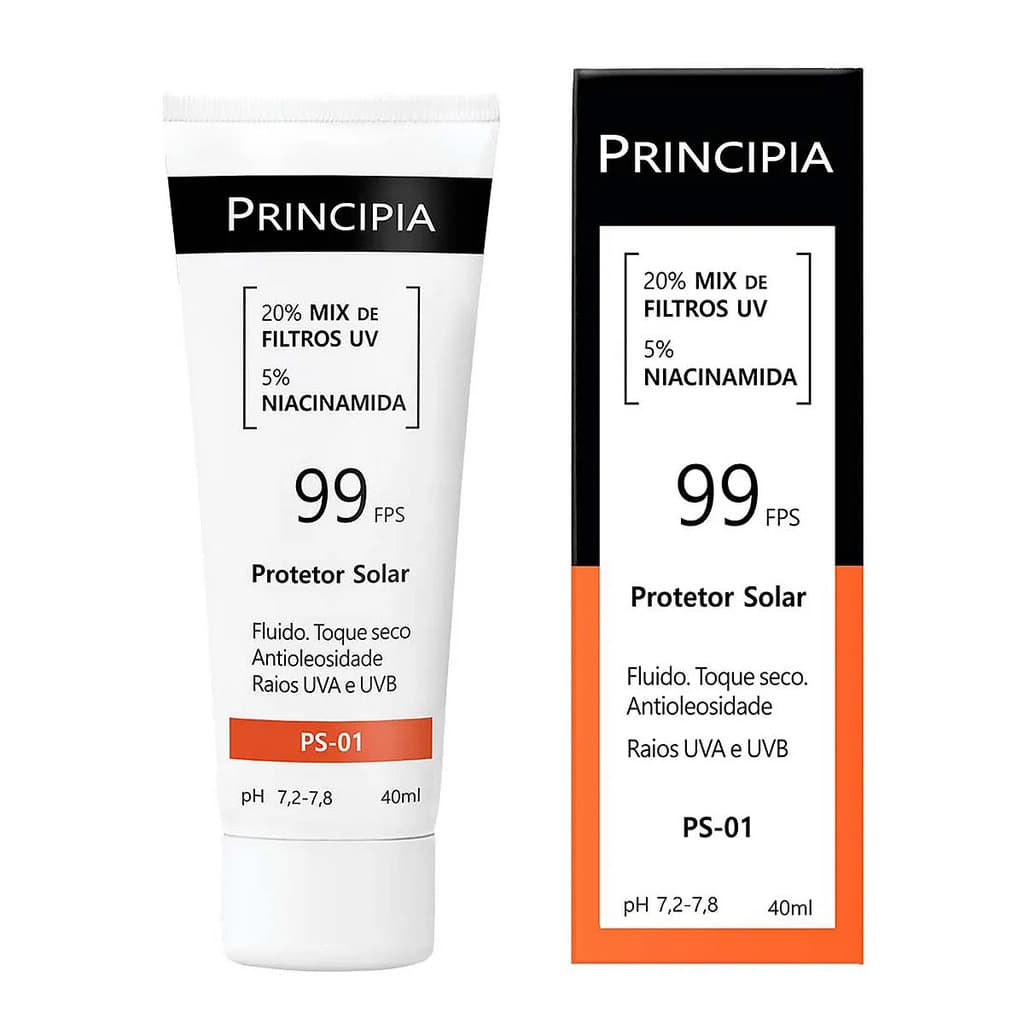Protetor Solar PS-01 FPS99 Toque Seco e Antioleosidade 40ml
