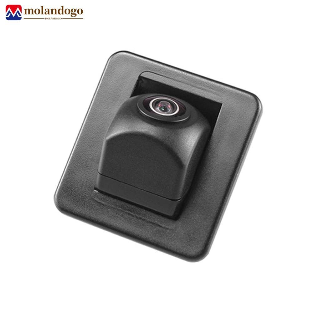 Milandogo 1Pc Suporte Para Câmera De Visão Traseira De Carro Luzes De Placa Universal Reversa De Veículo ABS Preto Kia K