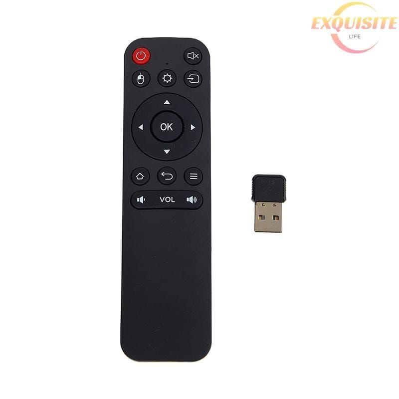 [EL] Controle Remoto Universal 2.4G Sem Fio com Teclado e Mouse Aéreo com Receptor USB para Android TV Box/Smart/PC Novo