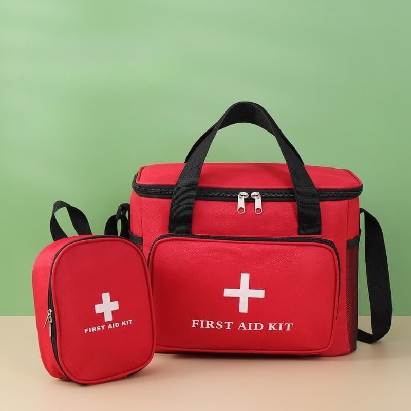 Casa Portátil Viagem Ao Ar Livre Kit De Primeiros Socorros De Emergência Médica Caixa Saco De Armazenamento Mala Pequena