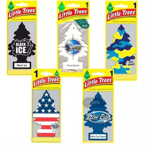 KIT 10 Aleatorio Little Tress Aromatizador Automotivo Aromas Cheirinho De Carro