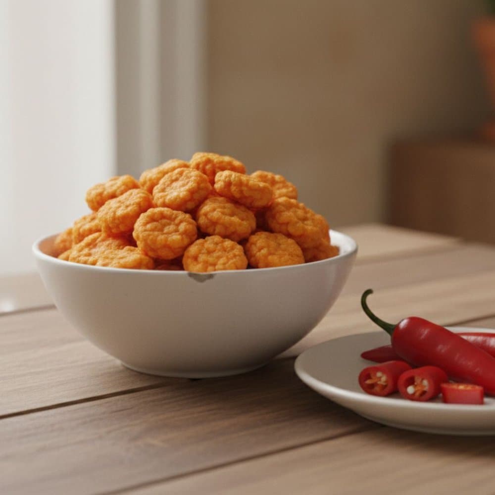 Biscoito de Arroz Vicente Só Sabor Pimenta 100g Snack Crocante Saudável Lanche Rápido