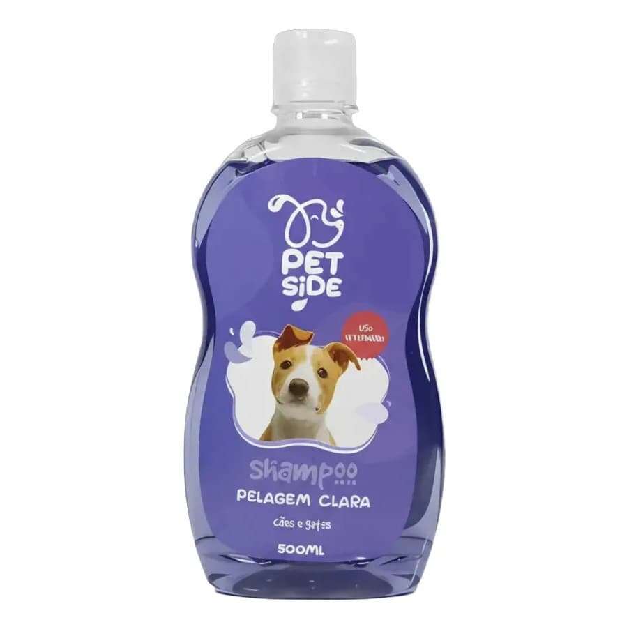 Shampoo Clareador Para Pets Pelos Brancos E Claros 500ml