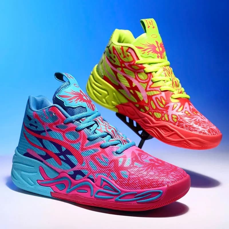 Tênis de Basquete Masculinos de Designer, Tênis Esportivos Respiráveis e Confortáveis para Treinamento, Tênis de Basquet