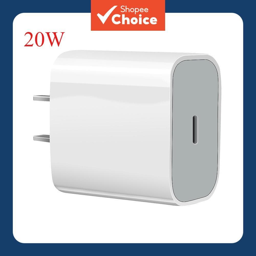  Carregador rápido de 20W com plugue dos EUA, carregamento rápido USB-C para iPhone 11, 12, 13, 14, 15.