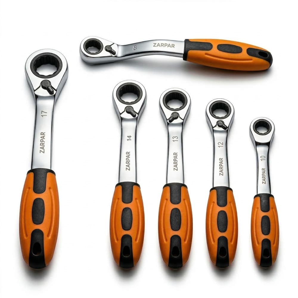 Kit Jogo de Chaves Mistas com Roquete (Catraca) 6 Peças CR-V