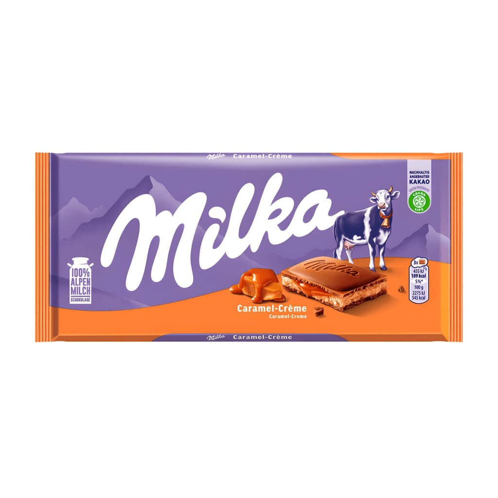 Milka Chocolate Caramel Cream 100g Importado Original Pronta Entrega