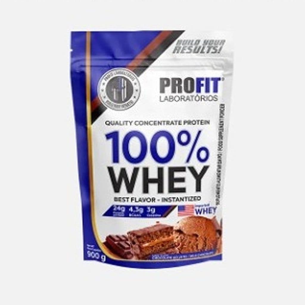 100% Whey Quality Concentrate Protein - 900g Refil Chocolate - Profit