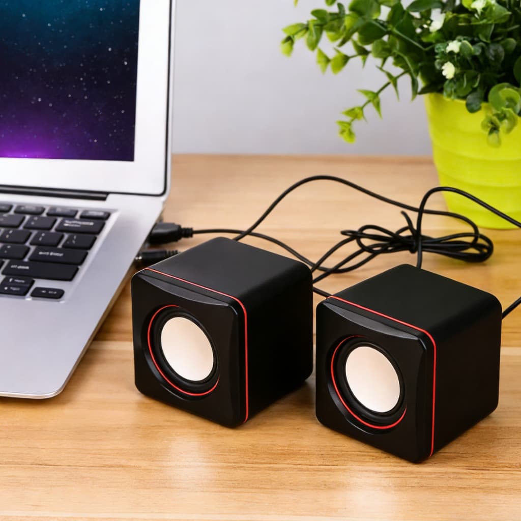 Caixa De Som Para PC E Notebook Aitek USB 2.0 Estéreo 6W Som Nítido  ACS-4511
