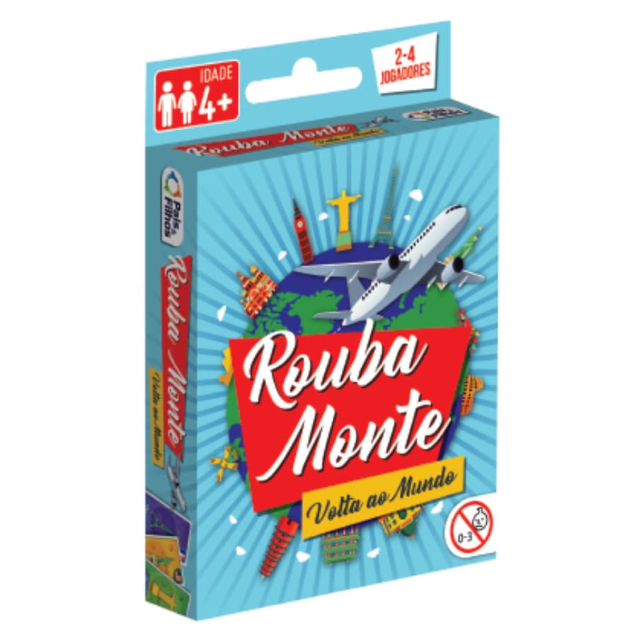 Jogo Rouba Monte Volta ao Mundo Pais e Filhos Jogo de Cartas Infantil Diversão em Família Rápido Raciocínio