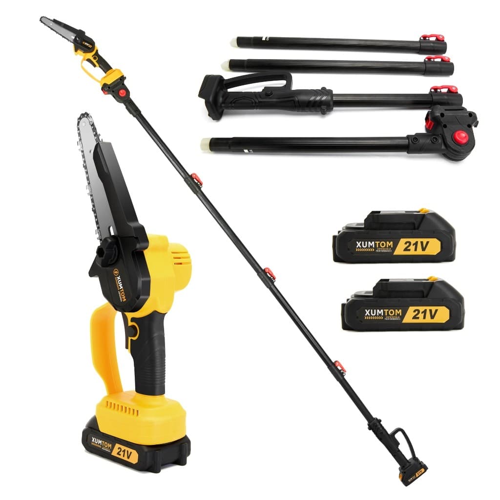 Motosserra Podador Tesoura Portátil Elétrica 1000w Extensor 3m 2 Makita 21V Baterias Motor Brushless