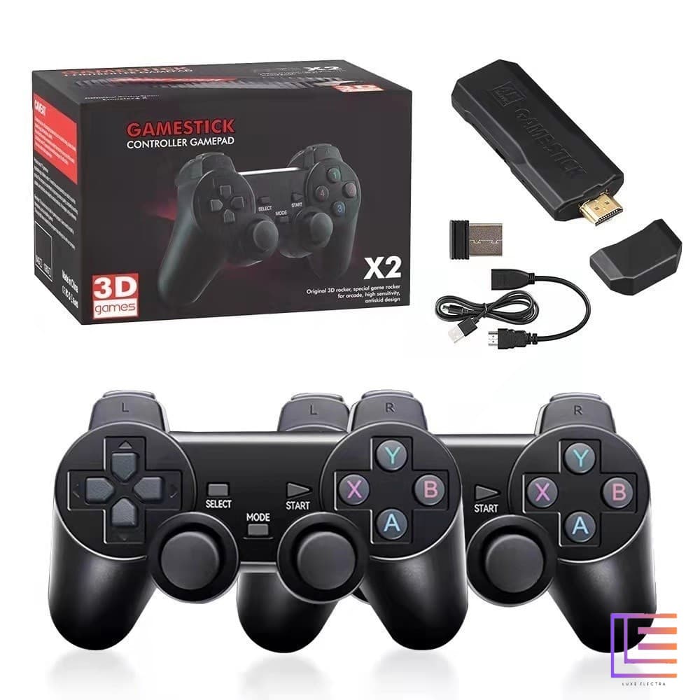 Game Stick Gd10 37000mil Games 64gb 2 Wireless Controllers-Ready for Delivery Retro for PSP PS1 GBA