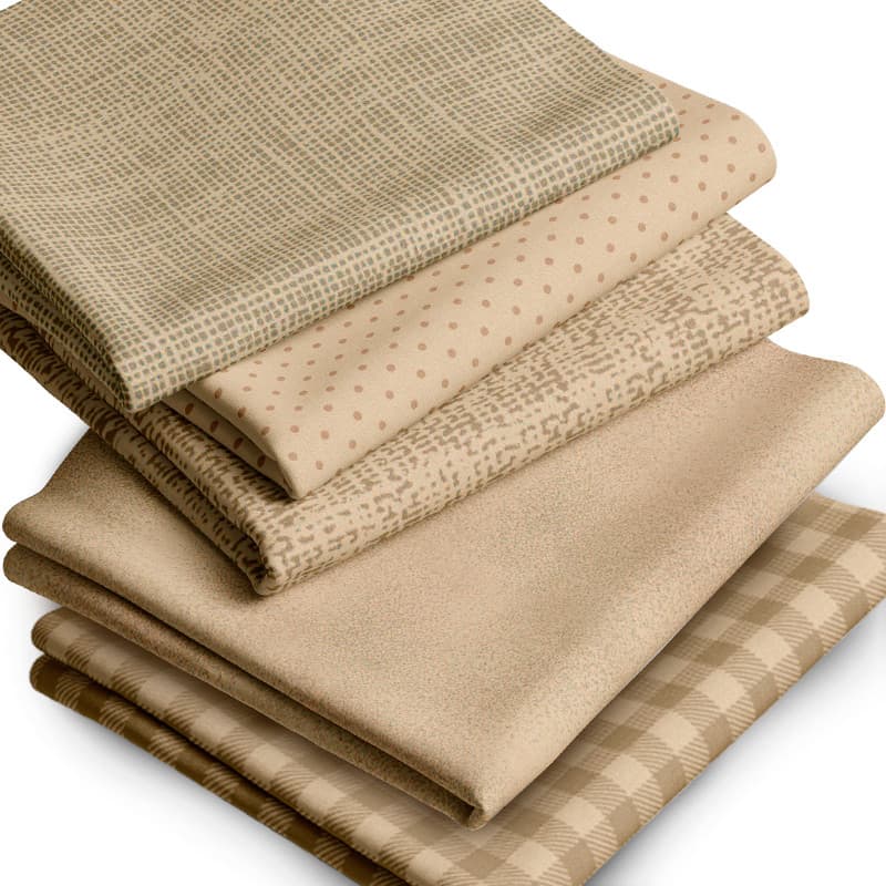 Tecido Tricoline Estampas Bege Opaco Poá Textura Juta Poeira Artesanato Pano Costura Patchwork Bolsa