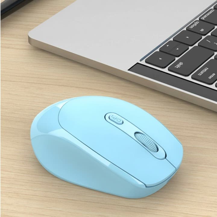 Mouse Silencioso Sem Fio para Computador Notebook 1600DPI