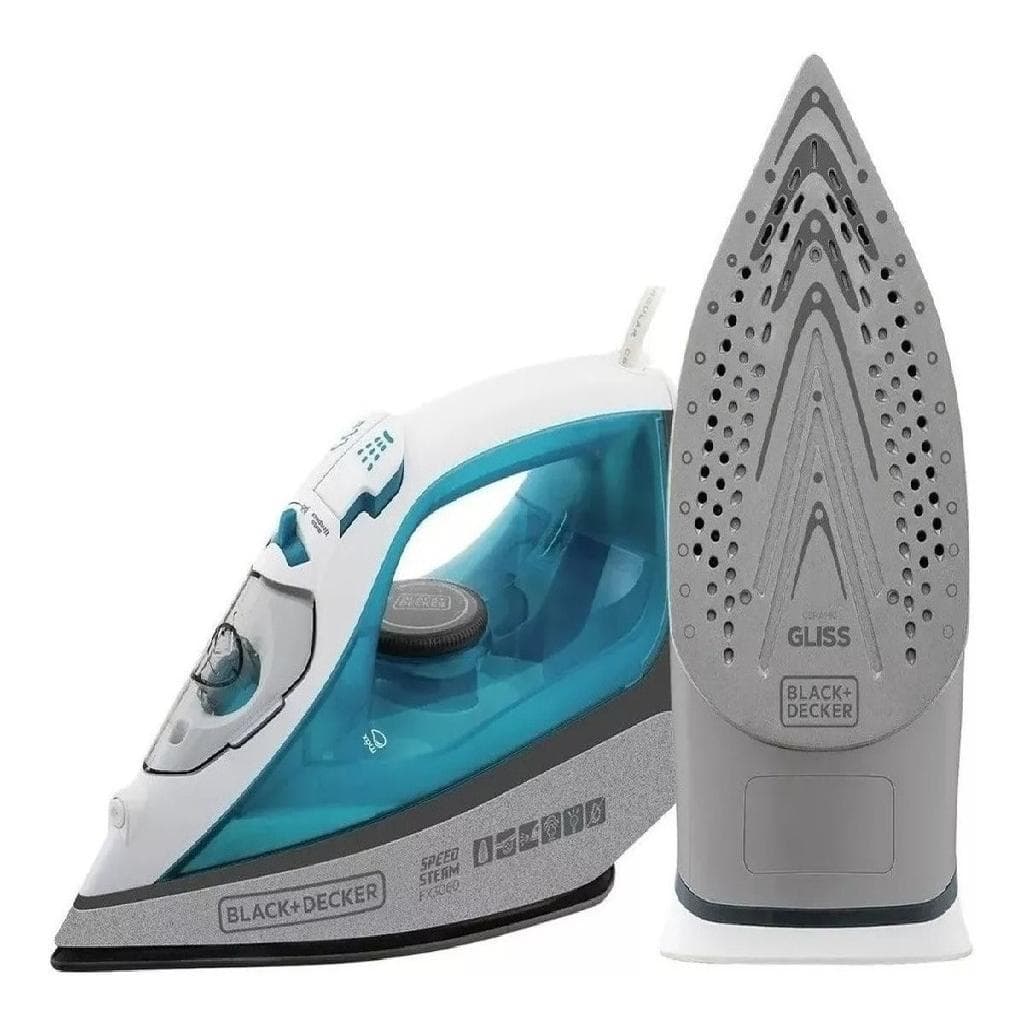 BLACK+DECKER Ferro de Passar a Vapor Azul e Branco 220V FX3060