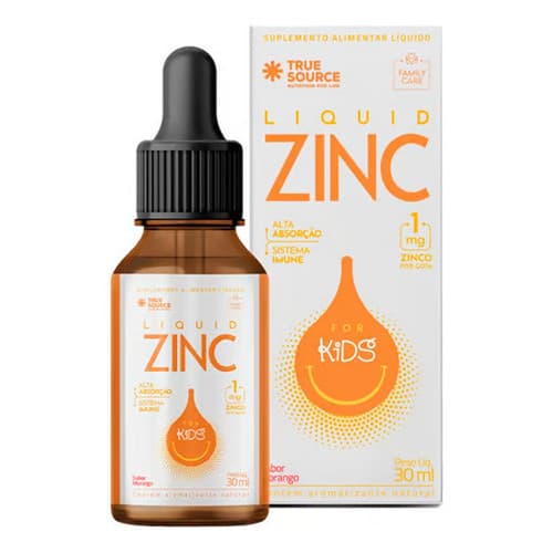 Liquid Zinc For Kids - 30ml Morango - True Source
