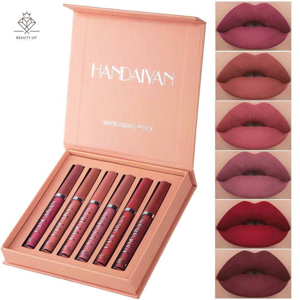HANDAIYAN 12 Batom Líquido Fosco/Brilho Labial Matte