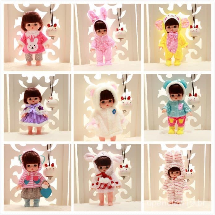 Boneca articulada de presente, roupas para vestir a boneca, traje de brincadeira de faz de conta para a Menina Adorável,