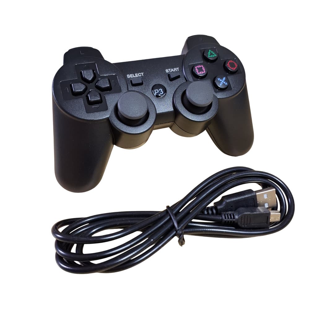 Controle Joystick Para Vídeo Game Ps3 USB Com Fio Gamer