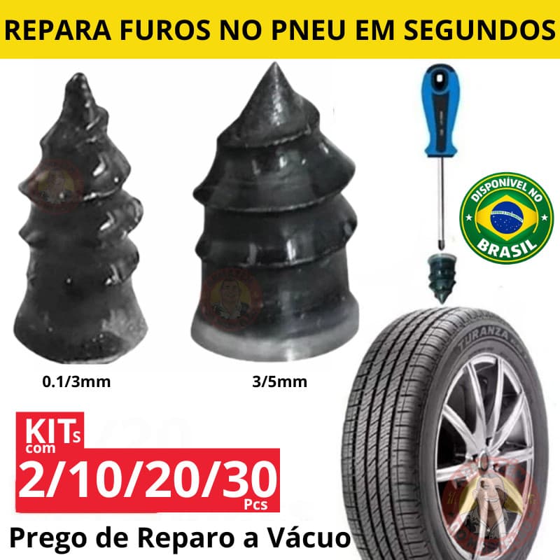 2/10/20/30 Kit De Pregos De Reparo De Pneus A Vácuo Universal Para Motocicletas e carros，Borracha Natural, Reparo Rápido