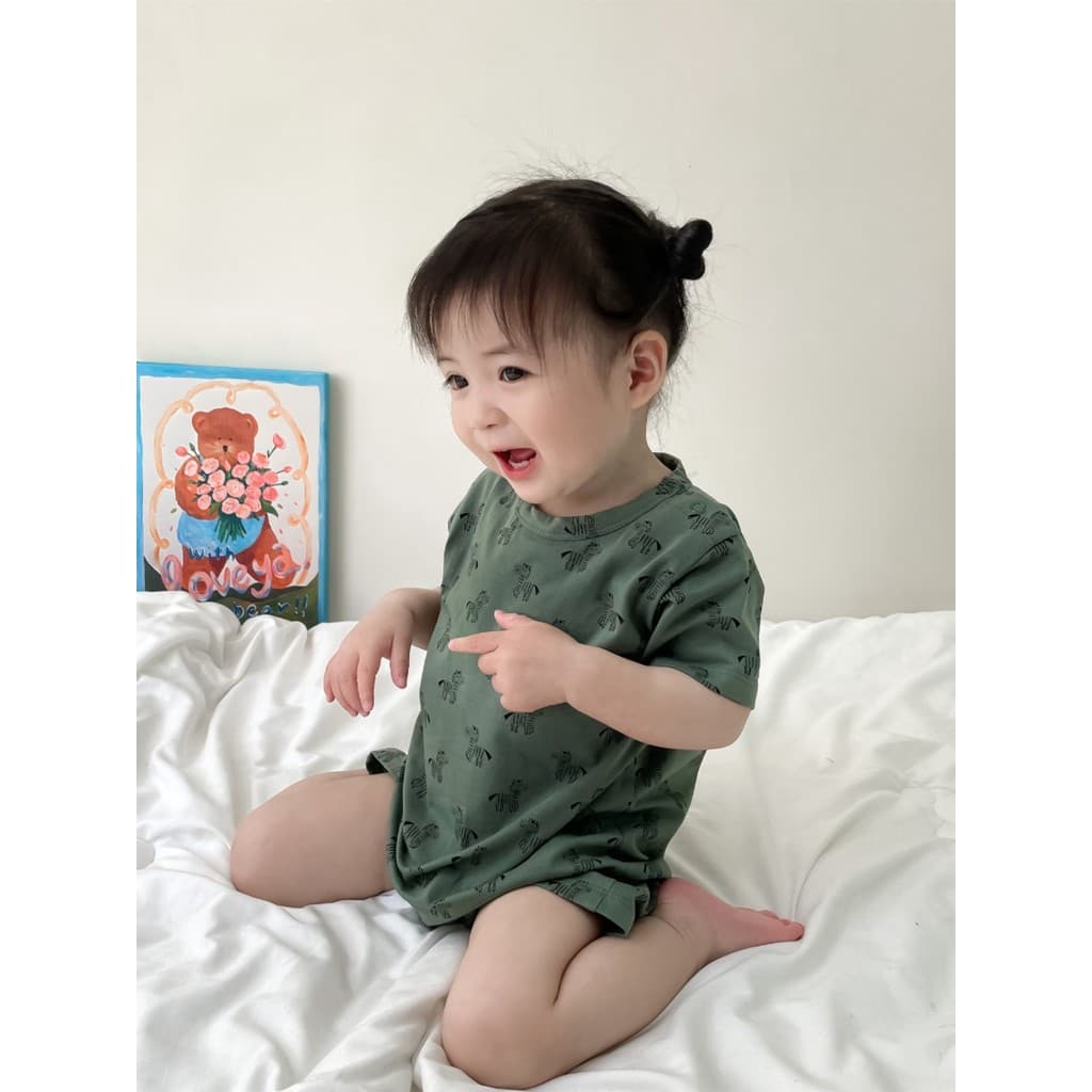 Ins puro algodão fino roupas de bebê verão bebê menino manga curta macacão bonito Super bonito macacão do bebê menina ro