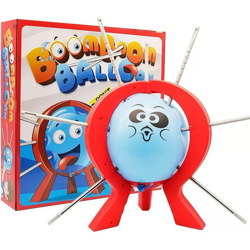 AALFA Balloon Pop Challenge Jogo de Festa de Explosão de Balões, Jogo de Tabuleiro Divertido para Família com 10 Balões,