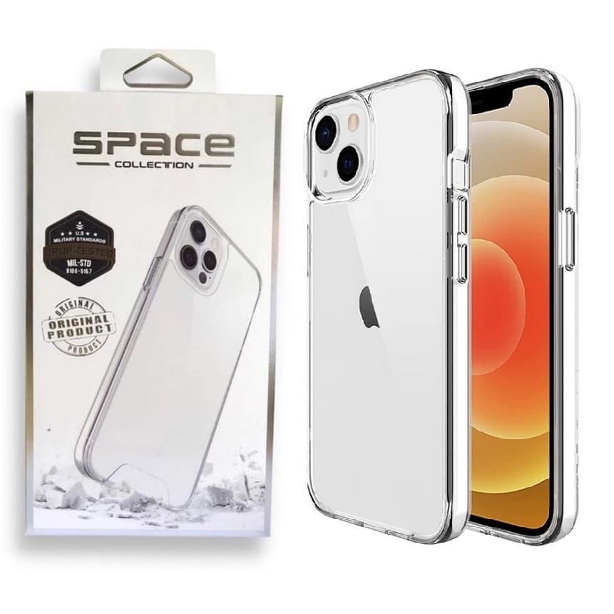 Capa Capinha Space Transparente Anti Impacto TPU Case Apple IPhone 6 7 8 Plus Xr Xs 11 12 13  14 15 16 17 Pro Max Air