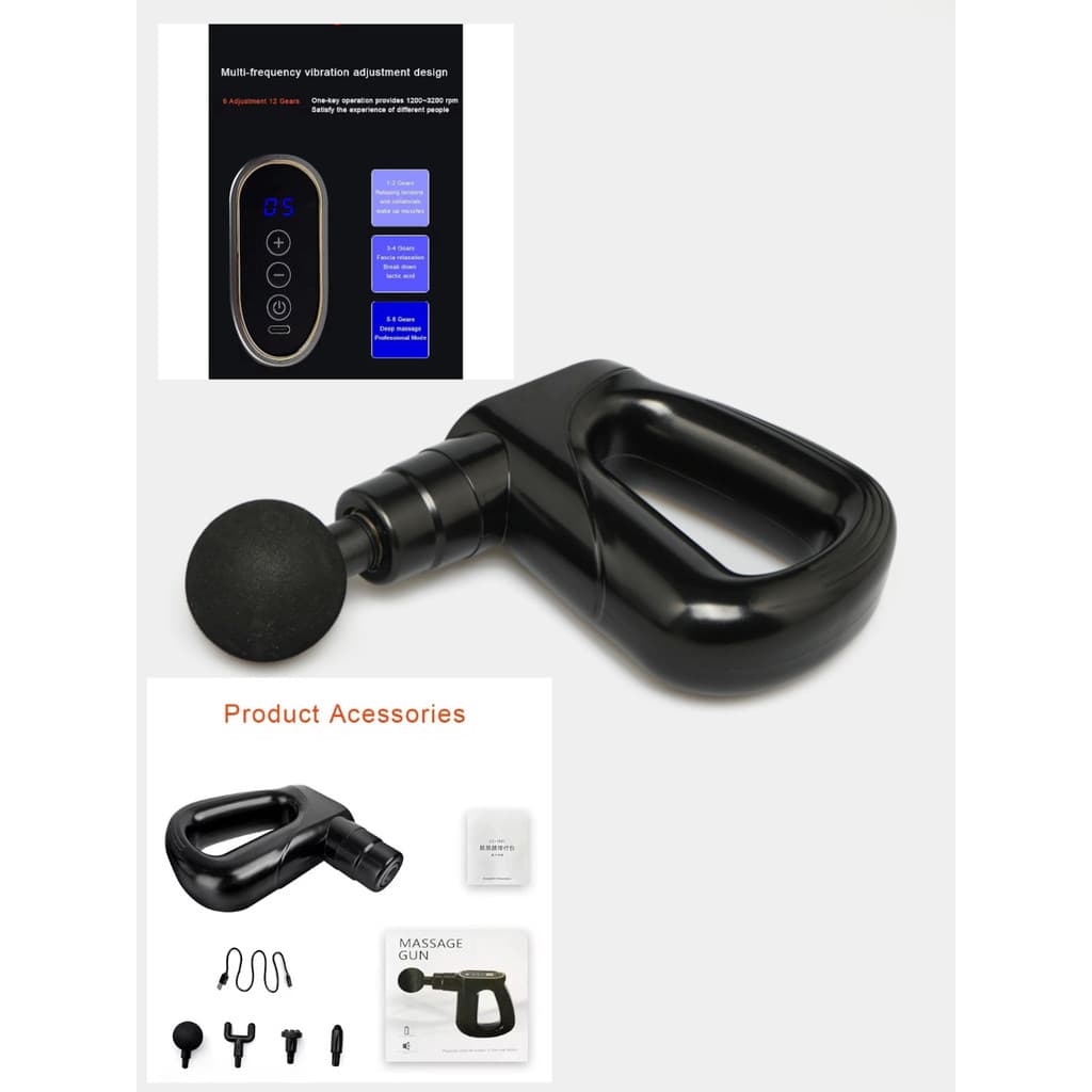 Super Massageador Relaxamento Muscular grande 6 velocidades
