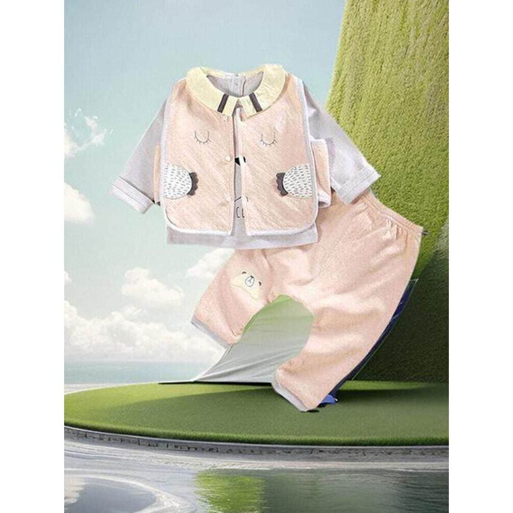 Bebê menina primavera roupas de algodão puro bebê menino mês pequeno mês roupas de bebê dividir moda recém-nascido outon