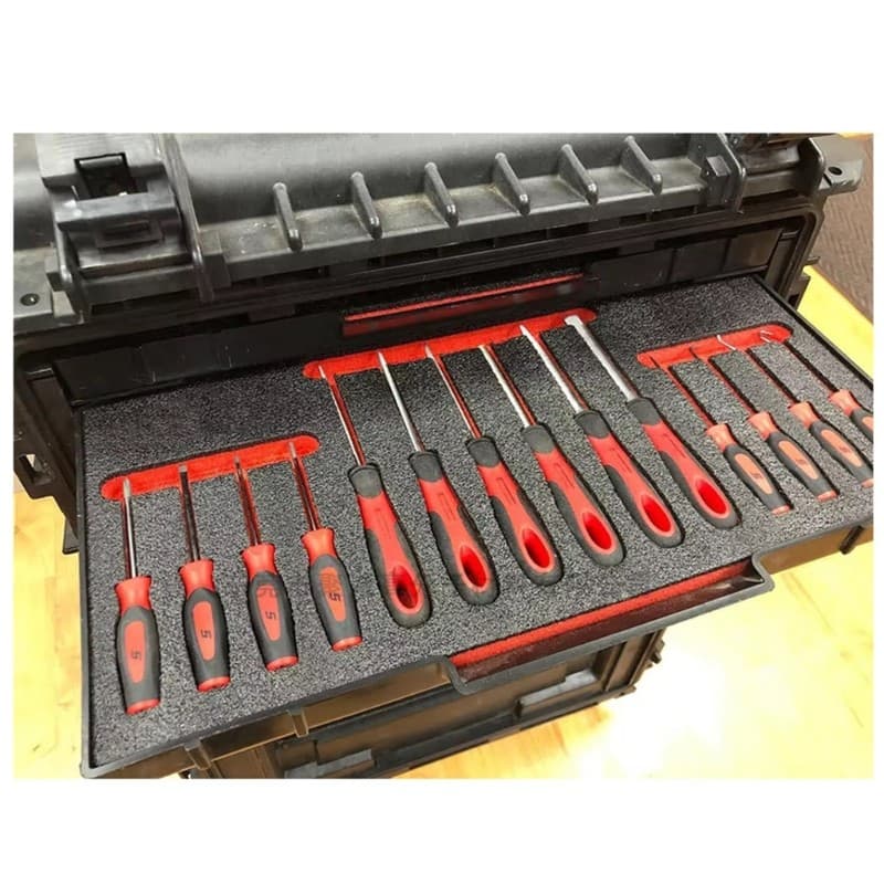 KOOL 40x30cm EPE Espuma Caixa Ferramentas Divisor Ajustável À Prova Choque Estofamento Ferramenta Organizadores Ba