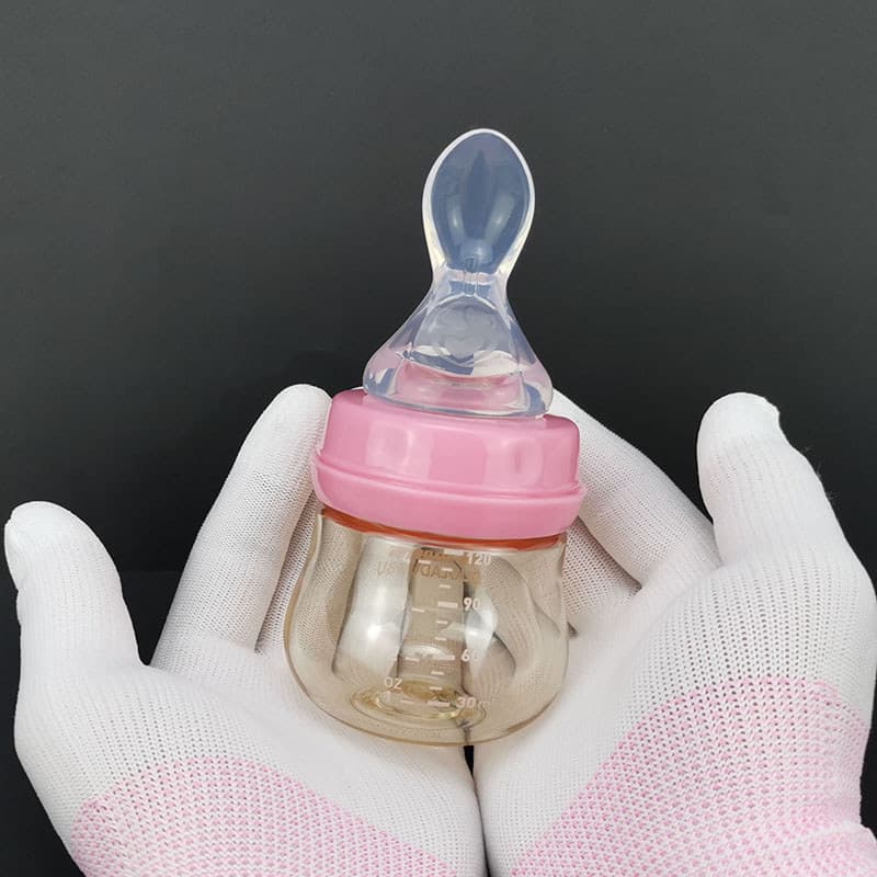 Bebê recém-nascido alimentação de água com colher garrafa de bebê grande calibre PPSU tamanho pequeno 120ml bebê recém-n