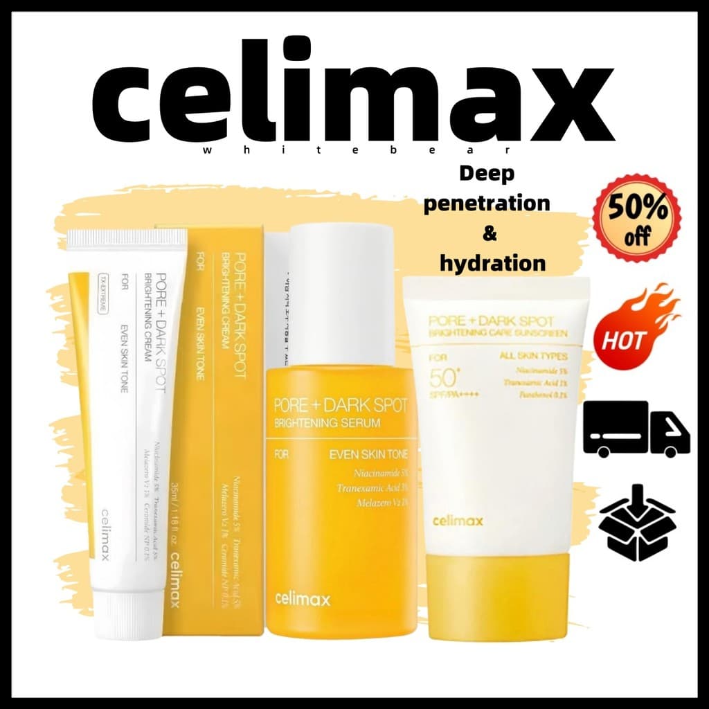 5.5 [celimax] Creme Facial Iluminador Pore Dark Spot + Protetor Solar | Calmante Hidratante Reparação