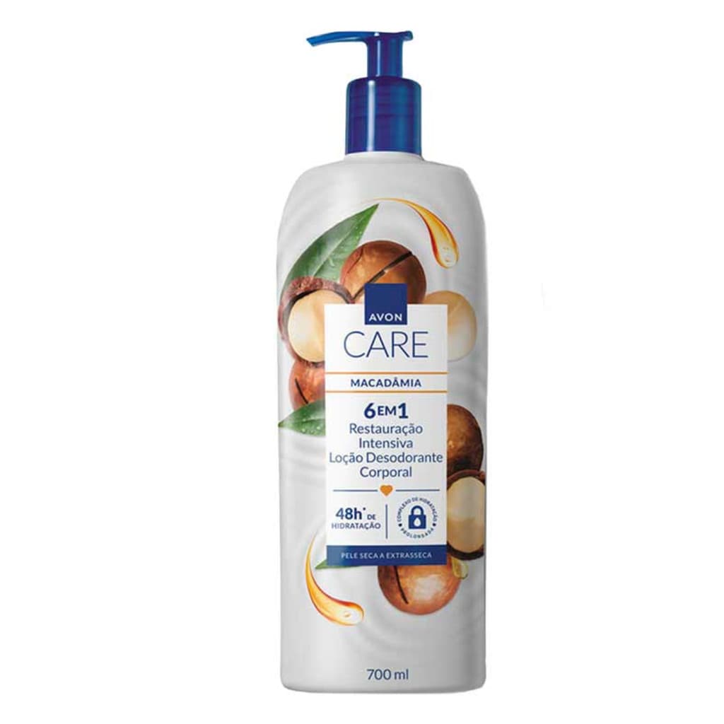 Loção Hidratante Desodorante Corporal Care 700ml Óleo de Macadâmia - Avon