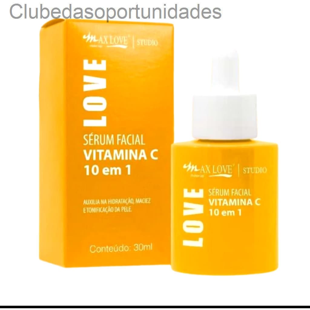 ✨ Sérum Facial Vitamina C 10 em 1 Max Love – Antioxidante, Clareador e HidratanteH5MV