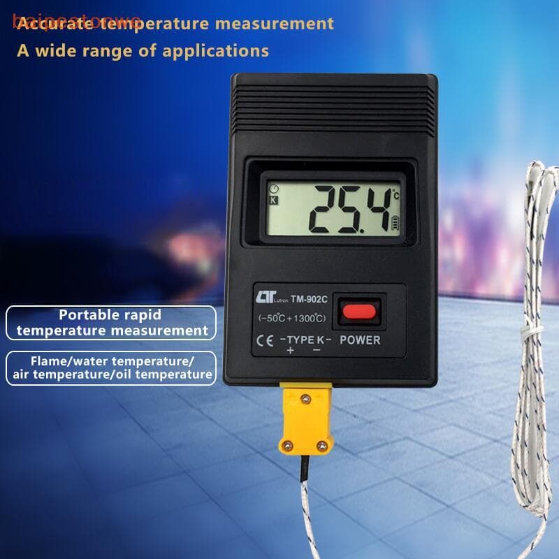 [baipestonwe] TM-902C (-50C A 1300C) Medidor De Temperatura TM902C Sensor De Termômetro Digital Tipo K + Detector De Son