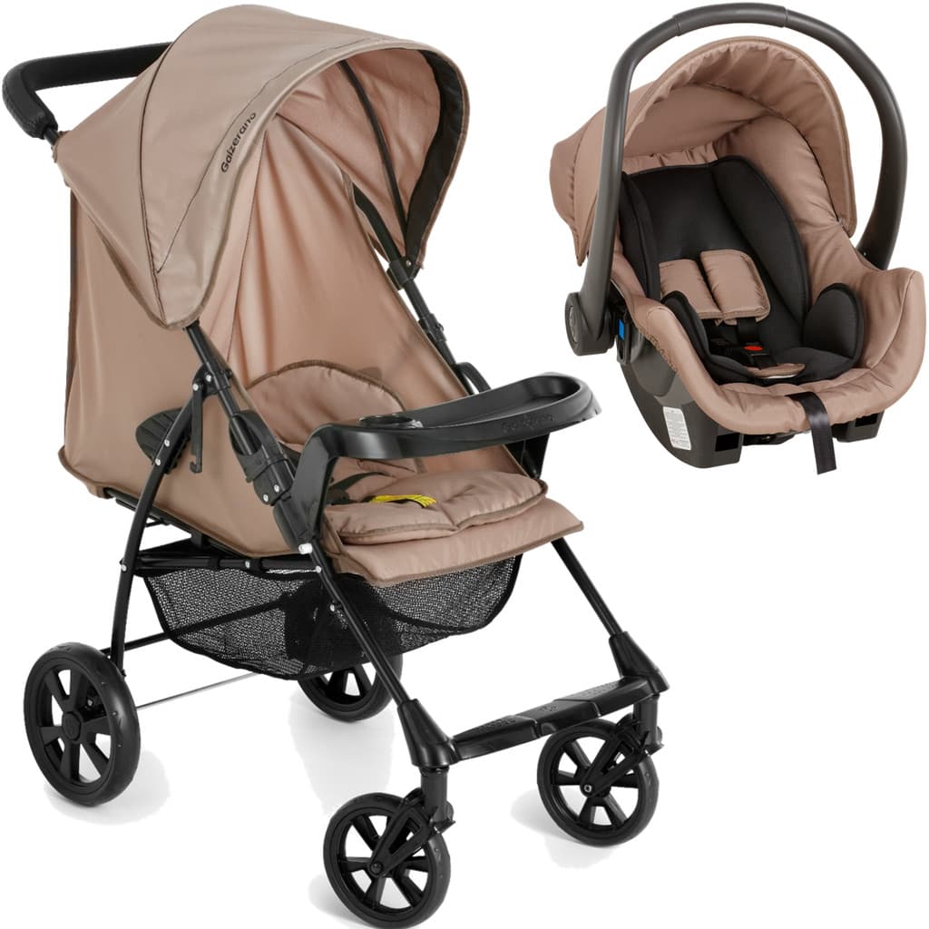 Carrinho de Bebe Bebe Cocoon Galzerano Romano G22 Toffee