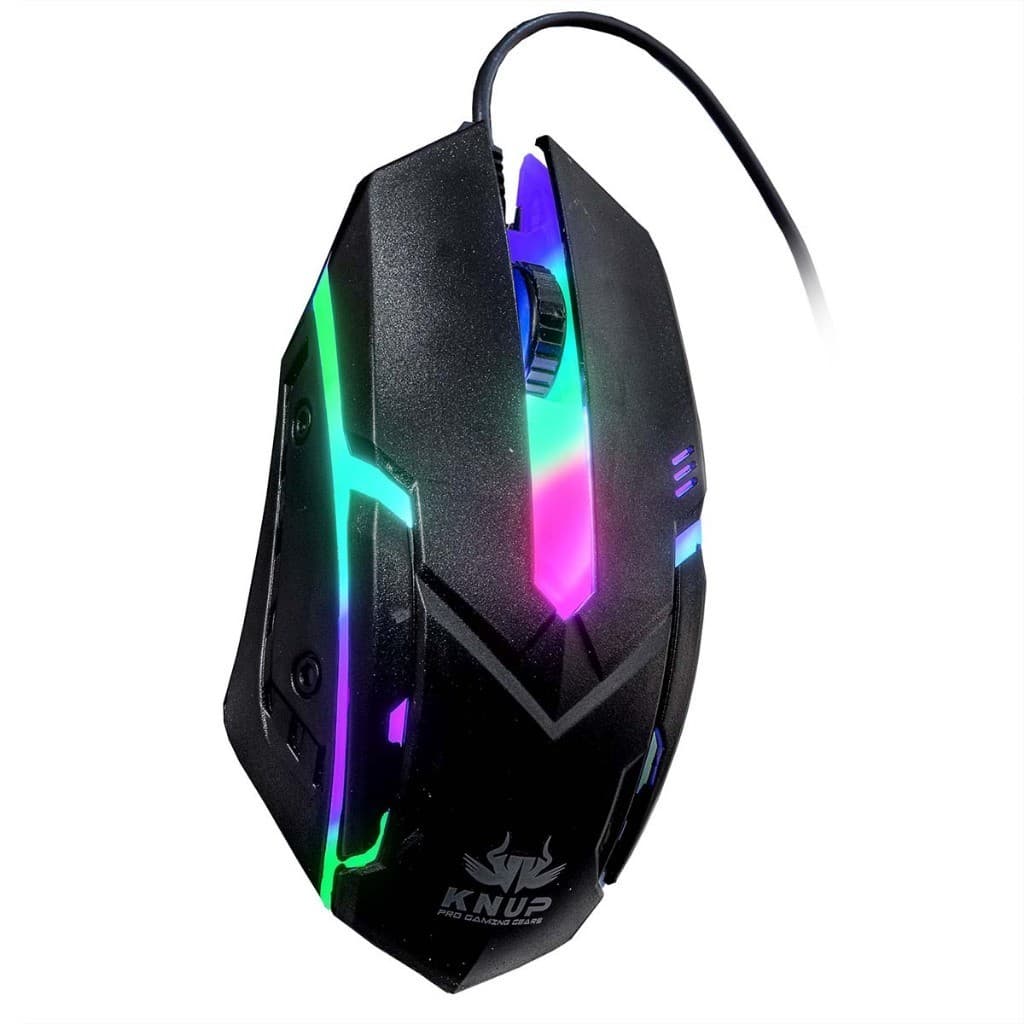 Mouse Gamer Com Fio Usb 1200DPI Led RGB Profissional Para Jogos Pc Computador Notebook Ultra Leve