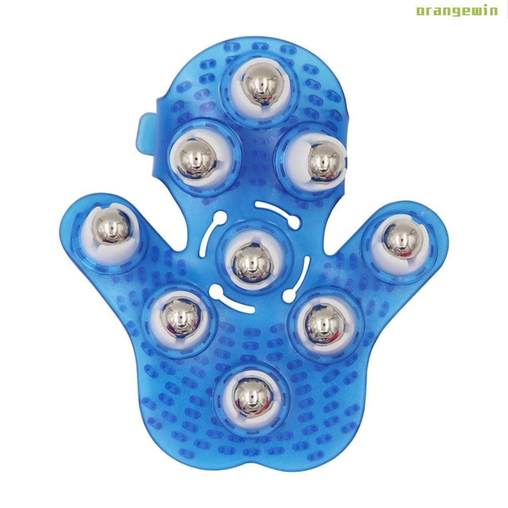 Rolo 9 Bolas Luva De Massagem Corporal Alívio Da Dor Muscular Relaxar Massageador Para Pescoço Volta Ombro Cuidados De S