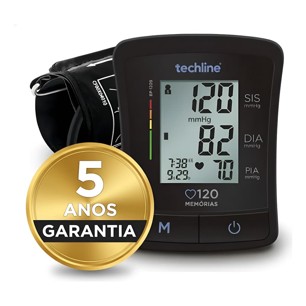 Aparelho Pressão Arterial De Braço Bp-1209 Techline