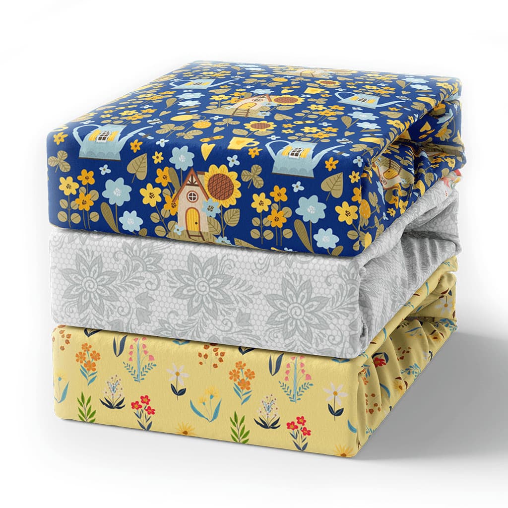 Tecido Tricoline Estampado Estampas Florais Pano Decoração Patchwork Artesanato DIY