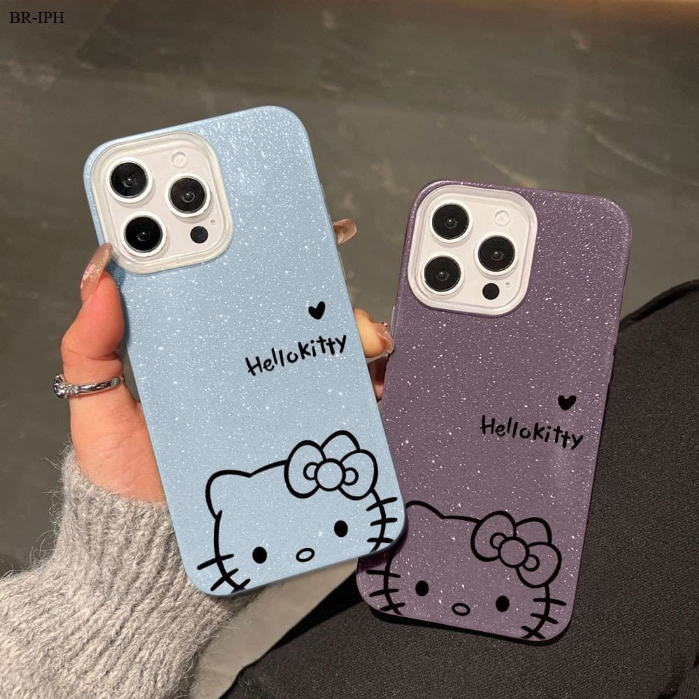 Capinha Para iPhone 15 14 13 12 11 8 7 XR SE Plus Pro 2020 2022 Capa De Celular Silicone Com Glitter SF 2608